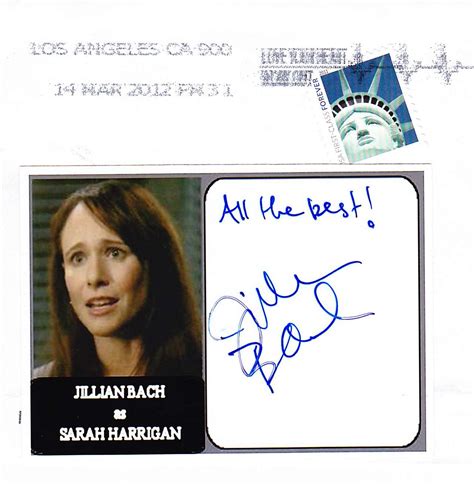 Jillian Bach The Mentalist Success Fanmailbiz