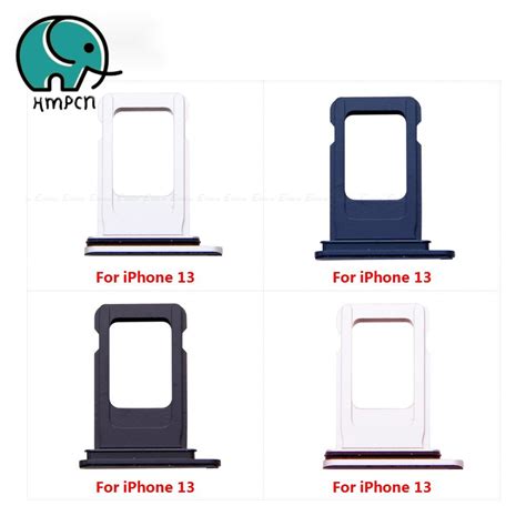 Sim Card Tray Socket Slot Reader Adapter For Iphone 13 Mini 13 Micro Sd Card Holder Connector