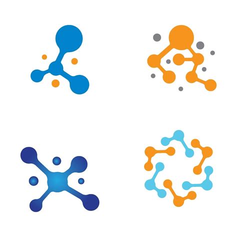 Molecule Logo Design Set 2192506 Vector Art At Vecteezy