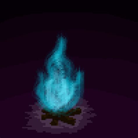 Pixilart Blue Fire By Atyre