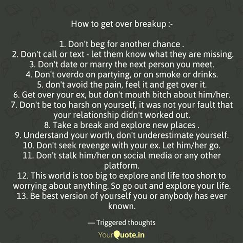 How To Get Over Breakup Quotes And Writings By Abhïshék Tïwarî