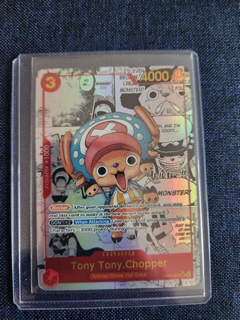 Tony Tony Chopper Manga Super Rare English Eb01 006 One Piece Tcg Ebay