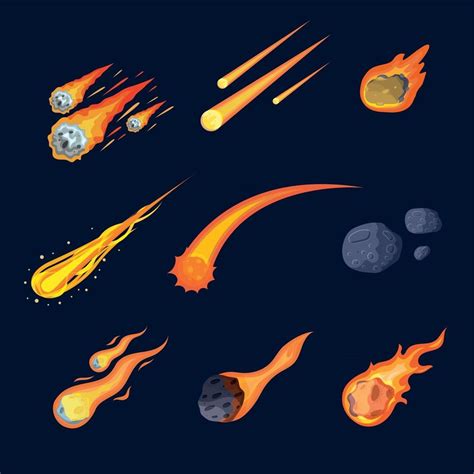 Meteor Variation Icon Set 2786323 Vector Art at Vecteezy