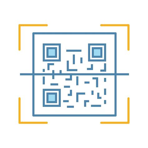 QR Code Scanner Farbsymbol Schneller Antwortcode App Zum Scannen Von