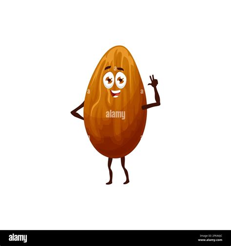 Funny Bean Peanut Isolated Grain Or Seed Of Funny Emoji Emoticon