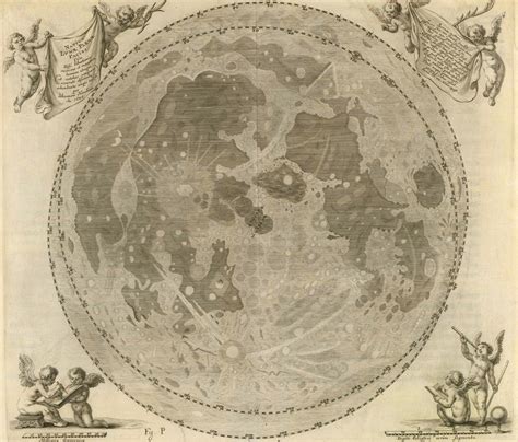 Hevelius Map Of The Moon 1647 1746