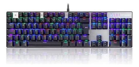 Teclado Mec Nico Gamer Motospeed Interruptor Rgb Outemu Marr N Color