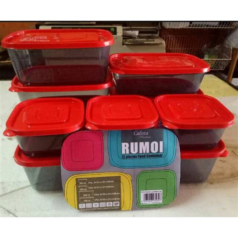 Jual CALISTA OTARU RUMOI 1 SET 12PC Sealware AIRTIGHT Toples Makanan