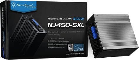 SilverStone SST NJ450 SXL Série Nightjar 450W 80 Plus Platine SFX L