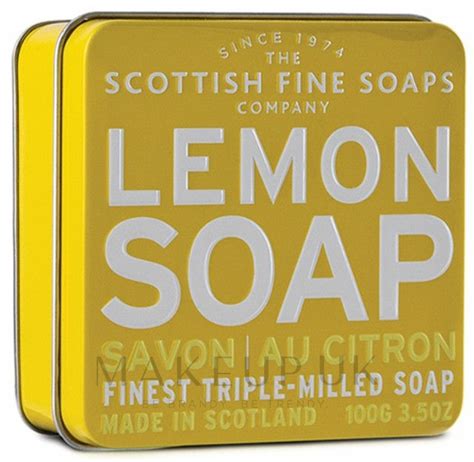 Scottish Fine Soaps Lemon Soap Tin Soap Lemon Makeup Uk