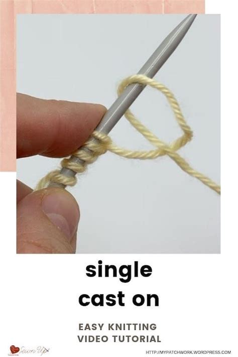 Single cast on – easy knitting tutorial | Knitting tutorial, Easy knitting, Cast on knitting