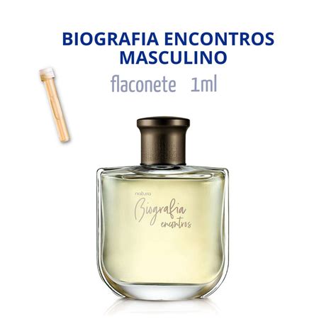 Biografia Encontros Perfume Masculino Natura Flaconete Ml Shopee Brasil