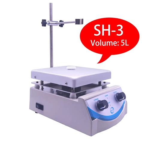 Sh 3 Laboratory Hot Plate Magnetic Stirrer 5000ml Volume With Dual