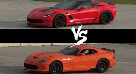 Corvette Z Vs Viper Ta Vs Challenger Srt Hellcat