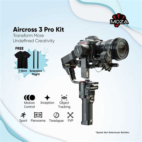 Jual Moza Aircross 3 Professional Kit 3 Axis Gimbal Stabilizer