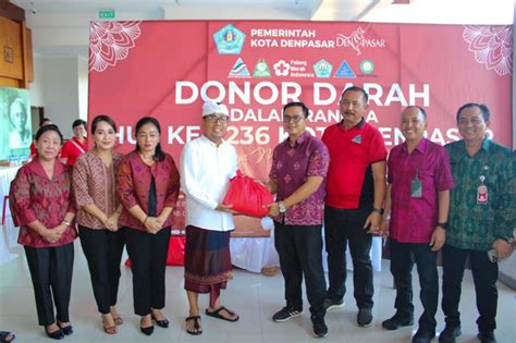 Aksi Sosial Donor Darah Meriahkan Semarak HUT Ke 236 Kota Denpasar