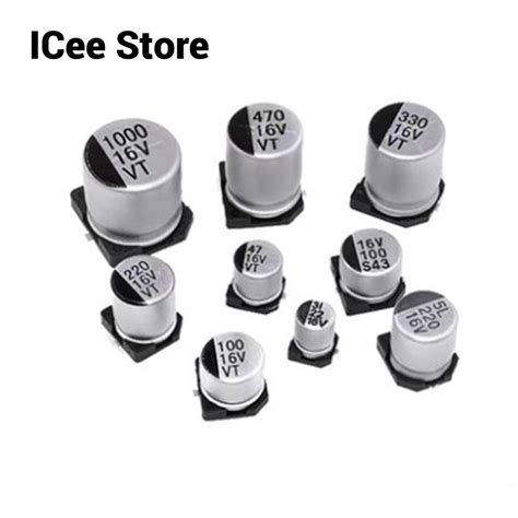 20Pcs SMD Capacitor 6 3V 10V 16V 10UF 22UF 33UF 47UF 100UF 220UF 330UF