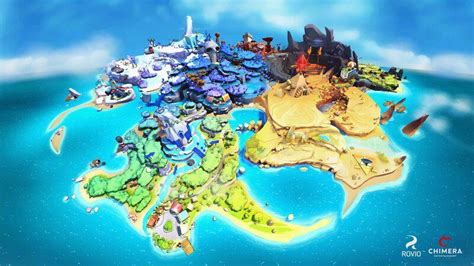 Artstation Angry Birds Evolution World Map Daniel Noll Fantasy Map