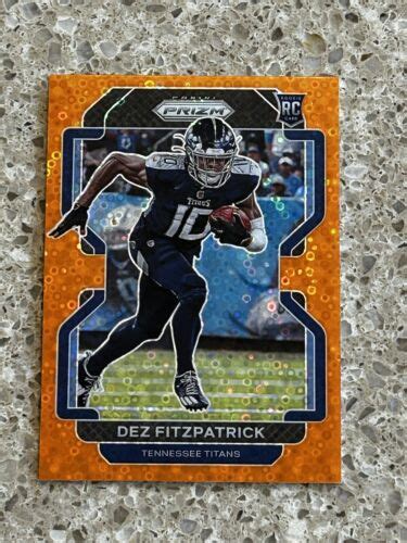 2021 Panini Prizm Rookie Orange Disco Prizm 366 Dez Fitzpatrick RC