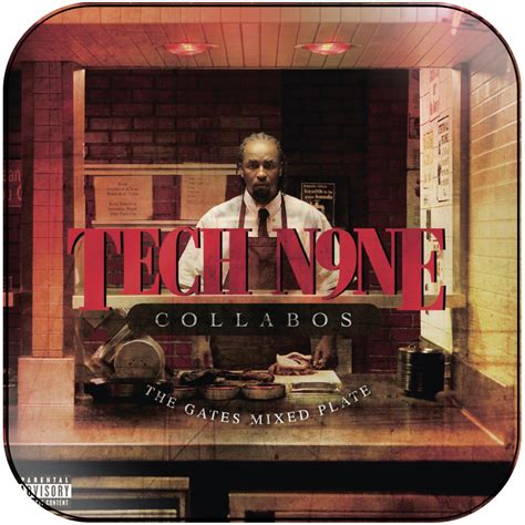 Tech N9ne Collabos The Gates Mixed Plate Album Cover Sticker