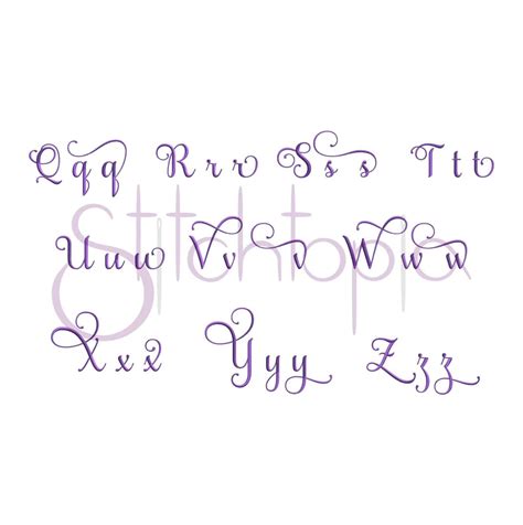 Grace Embroidery Font 3 5 6 7 Stitchtopia