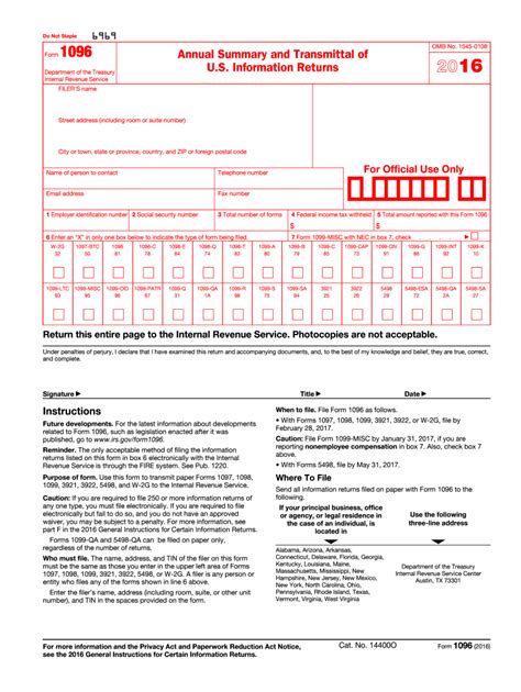 1096 Form - Fill Out and Sign Printable PDF Template | airSlate SignNow