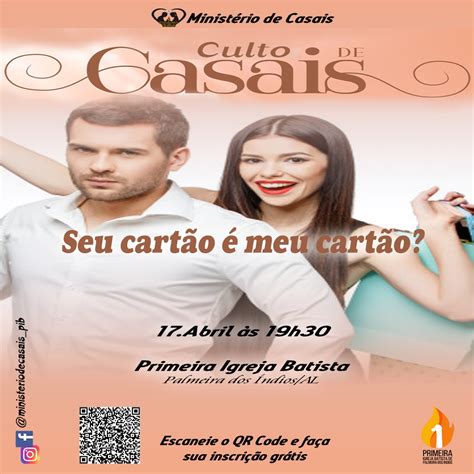 Culto de Casais Seu cartão é meu cartão 17 04 2021 Sympla