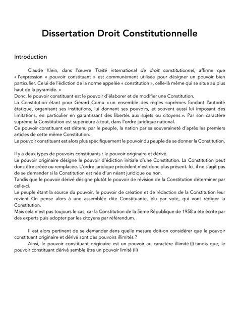 Plan le pouvoir constituant originaire et dérivé sont des pouvoirs