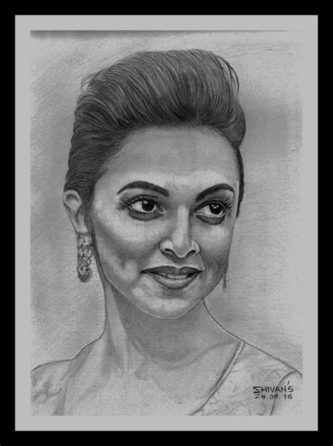 BOLLYWOOD ACTRESS DEEPIKA PADUKONE Drawing In 2022 Portraiture Art