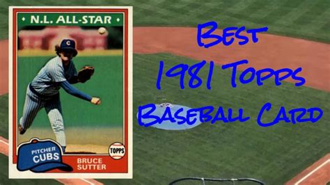 Bruce Sutter Made His Hall Of Fame Pitch From The Best Topps