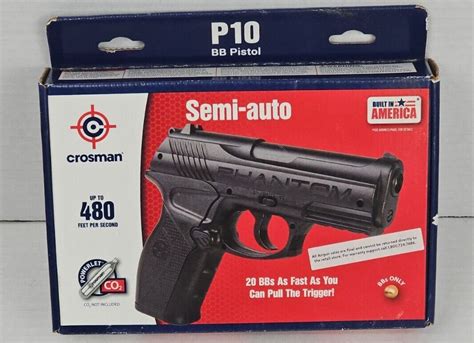 Crosman P10 Phantom 177 Caliber Semi Auto Co2 Bb Air Pistol