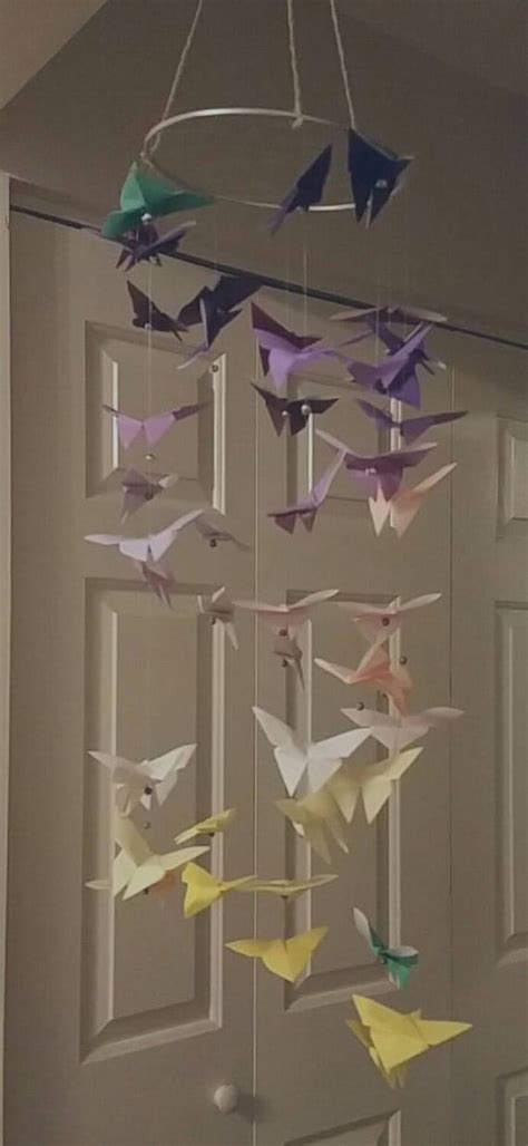 Butterfly Origami Mobile by RandomWhimsyy on Etsy