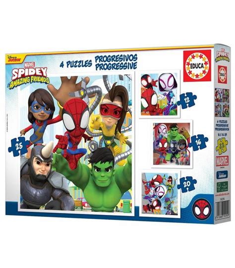 Puzzle Piezas Progresivos Spidey And His Amazing Friends De