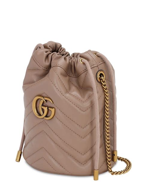 Gucci Marmont Mini Leather Bucket Bag Paul Smith