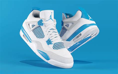 3d Model Jordan 4 Military Blue Vr Ar Low Poly Cgtrader