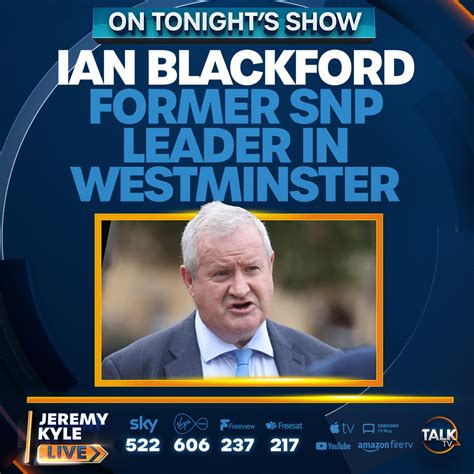 Jeremy Kyle Live On Twitter EXCLUSIVE Ian Blackford Former SNP