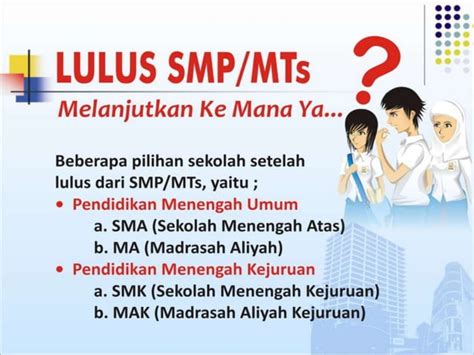 4 Pilihan Karir Setelah Lulus Smp Mtspptx