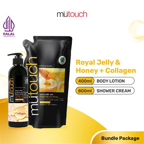 Jual Paket Mutouch Shower Cream Royal Jelly Honey Ml Body Lotion