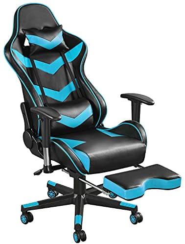 Yaheetech Silla Gaming Con Reposapies Silla Escritorio Oficina