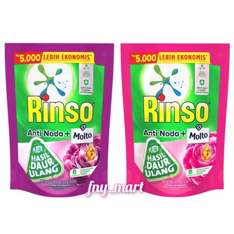 Jual Rinso Molto Deterjen Cair 200ml Shopee Indonesia