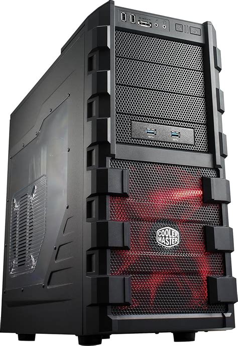 Cooler Master Haf 912 Advance Dual Usb 30 Mid Tower Case Black With Red Led Rc 912a Kwn1