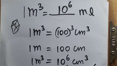 How To Convert M3 To Ml YouTube
