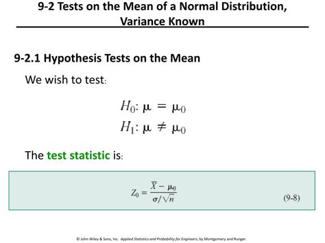 Ppt Tests Of Hypotheses For A Single Sample Powerpoint Presentation