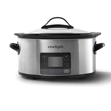 Crock Pot Mytime Technology 6 Quart Programmable Slow Cooker And Food