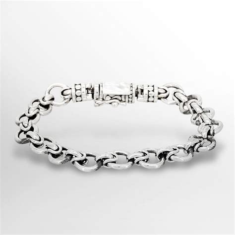 Bracelet Homme Grain De Caf Argent Massif Hrmlink Mes Bijoux Fr