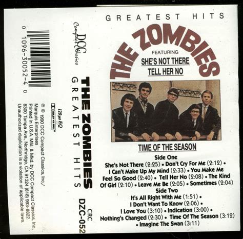 The Zombies Greatest Hits 1990 Cassette Discogs