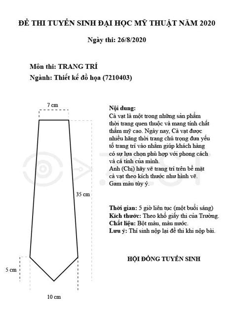 TỔNG HỢP ĐỀ THI TRANG TRÍ MÀU CÁC NĂM Zest Art