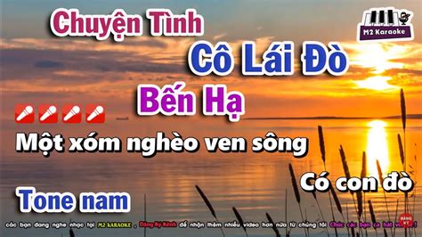 Karaoke Chuy N T Nh C L I B N H Tone Nam Youtube