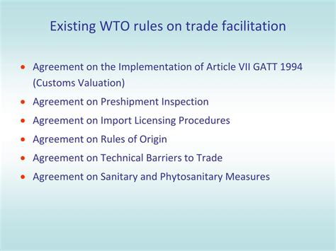 Ppt Trade Facilitation Basic Concepts Evolving