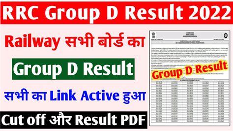 RRB Group D Result 2022 सभ बरड क RRC Group D Result kaise dekhe